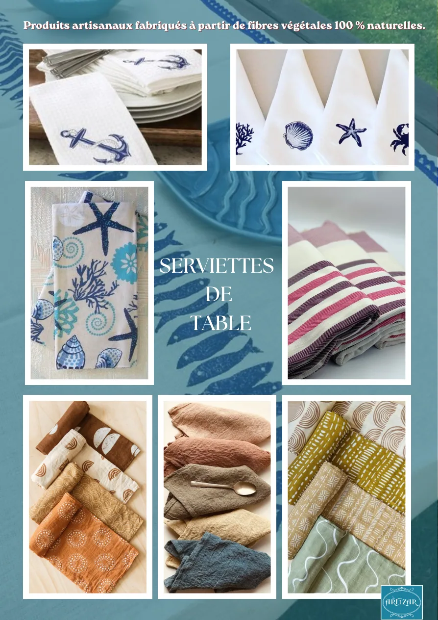 Serviettes de table — collection été